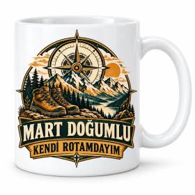 Mart Beyefendi Rotası Tasarımlı Porselen Kupa - MODEL 1250
