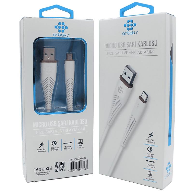 (Micro) 2.4A Hızlı Şarj Veri Aktarımı – ARB-401