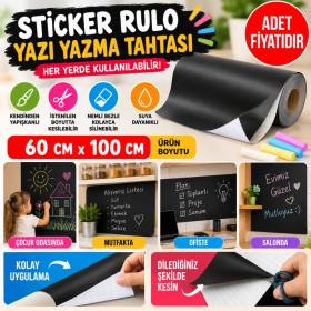 Sticker Rulo Yapışkanlı Çocuk Yazı Yazma Tahtası Yazı Yazma Sticker