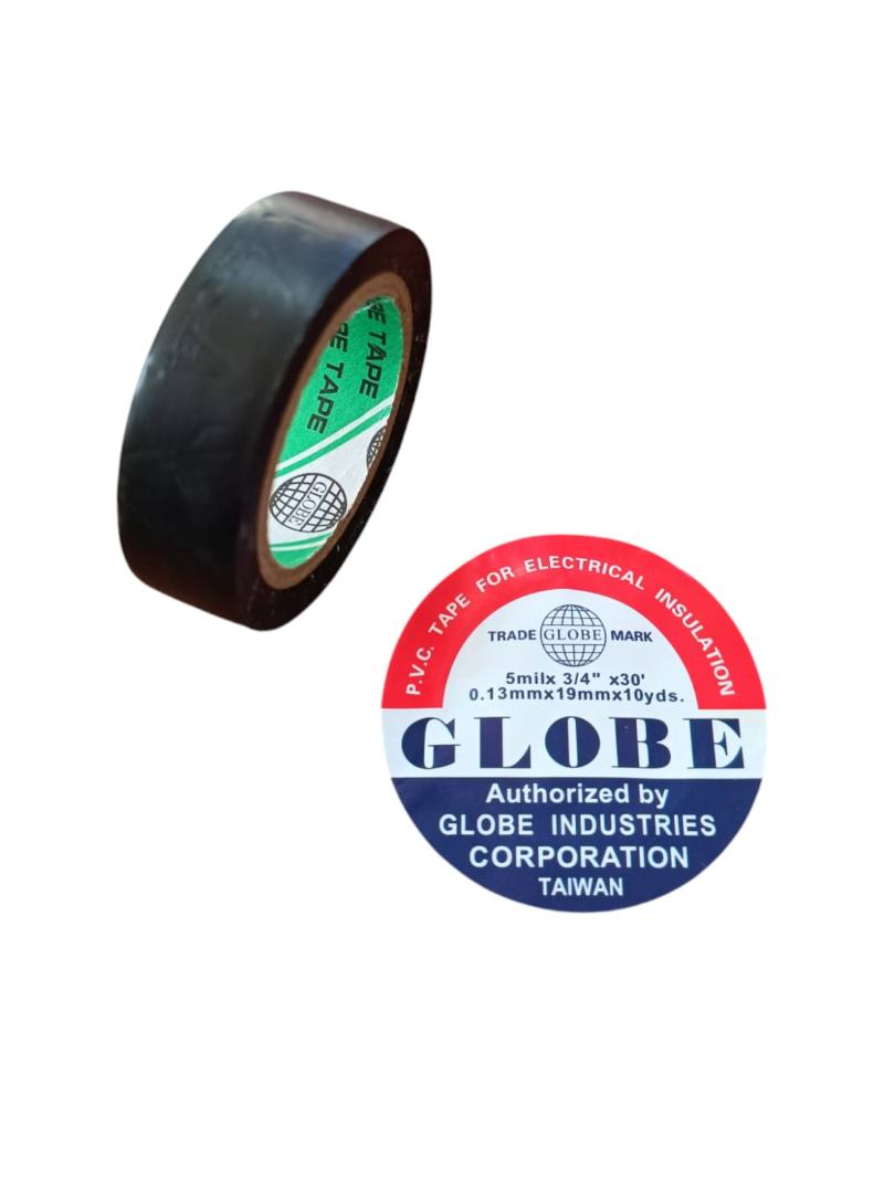 Globe İzole Bant Elektrik Kablo Bantı 19mm Siyah