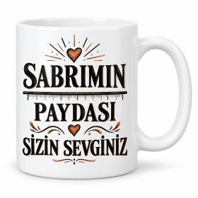 Matematik Molasının Payı Tasarımlı Porselen Kupa - MODEL 1222