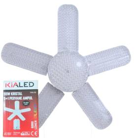 55W KIALED 5+1 Kristal Pervane Ampul – 6000 Lümen | Toptan LED Aydınlatma