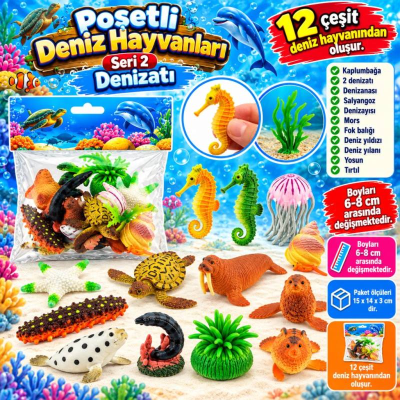 Poşetli Deniz Hayvanları Seri 2 Denizatı