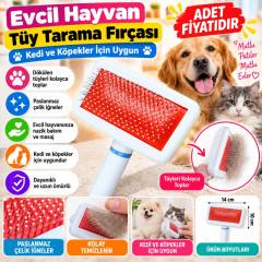 Paslanmaz Evcil Hayvan Kedi Köpek Tüy Tarama Toplama Fırçası Kolay Temizlenir Bakım Aleti(adet fiyatıdır)