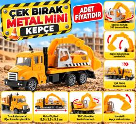Çek Bırak Metal Mini Sarı Kepçe (adet fiyatıdır)