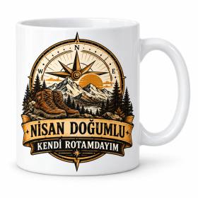 Nisan Beyefendi Rotası Tasarımlı Porselen Kupa - MODEL 1251