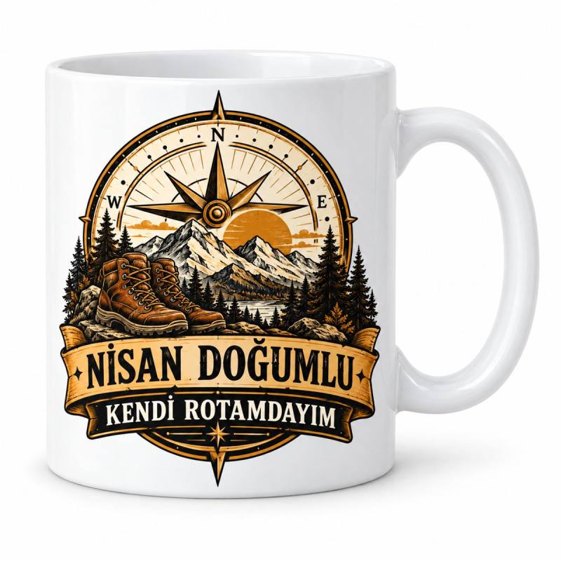 Nisan Beyefendi Rotası Tasarımlı Porselen Kupa - MODEL 1251
