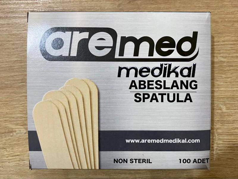Tahta Dil Basacağı - Abeslang (Spatula) Non Steril 100'lü Kutu
