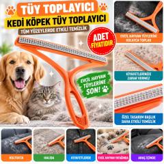 Kedi Köpek Tüy Toplayıcı Çift Taraflı Pamuk Tiftiği ve Tüy Toplama Aleti (adet fiyatıdır)