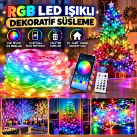 10 MT Uzaktan Kumandalı USB LED Işık – Çok Modlu Dekoratif Ortam Aydınlatmas