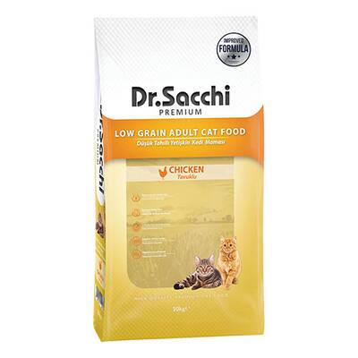 Premium Tavuklu Düşük Tahıllı Yetişkin Kedi Maması 10 Kg