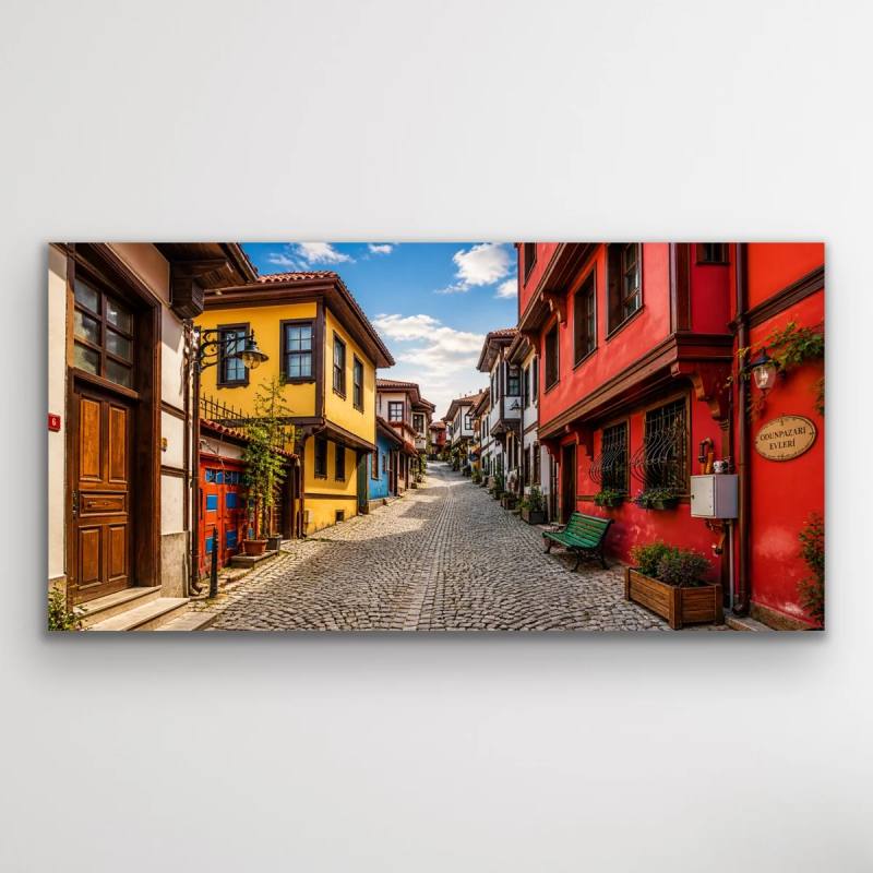 Eskişehir Odun Pazarı Kanvas Tablo 40X80 CM