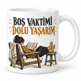 Boş Vakit Ustası Tasarımlı Porselen Kupa - MODEL 1117