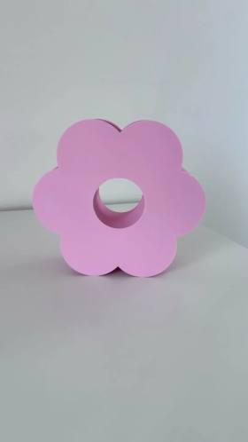 3D Baskı Çiçek Formlu Vazo Sakura Çiçeği Şeklinde Dekoratif Modern Çiçek Vazosu Pembe
