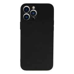 Apple iPhone 13 Pro Max Uyumlu Kılıf Nano içi Kadife Silikon - Siyah