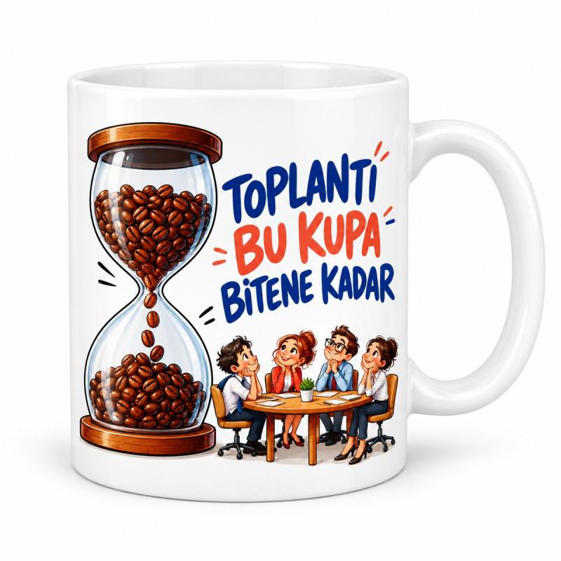 Toplantı Sınırı Tasarımlı Porselen Kupa - MODEL 1012