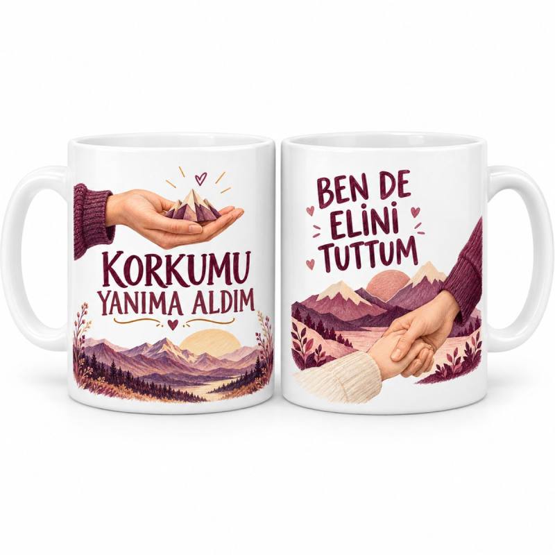 İki Kişilik Cesaret 2'li Porselen Kupa Seti - MODEL 1240