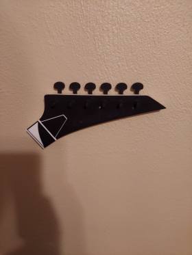 3D Baskı Gitar Başlığı Formlu Anahtar Askısı Duvar Anahtarlığı Müzik Temalı Dekoratif