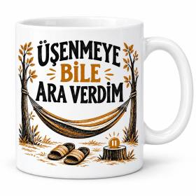 Üşengeçlik Projesi Tasarımlı Porselen Kupa - MODEL 1110