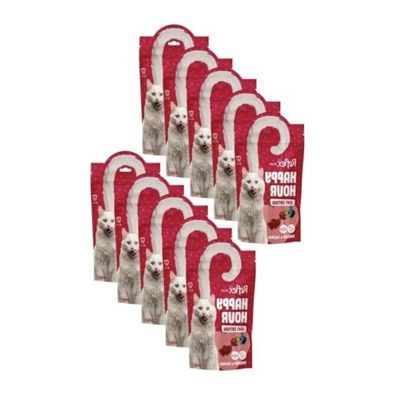 REFLEX Plus Happy Hour Love Edition Kedi Ödül Maması 60 Gr 8li fırsat paketi