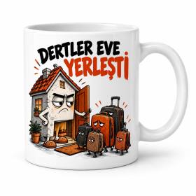 Dert Kiracısı Tasarımlı Porselen Kupa - MODEL 974