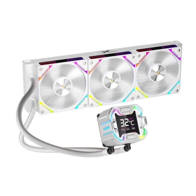 1ST PLAYER X STARSHIP E X360E MM BEYAZ ARGB DİJİTAL EKRAN AM5 / LGA 1851 İŞLEMCİ SIVI SOĞUTUCU