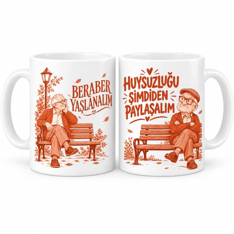 Yaş Alma Provası 2'li Porselen Kupa Seti - MODEL 1141
