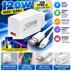 120W USB Hızlı Type C Uçlu Kablolu Şarj Aleti