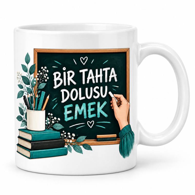 Tahtanın Arkası Tasarımlı Porselen Kupa - MODEL 1127