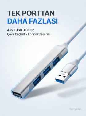 EKD-UH60, USB3.0 to 3xUSB 2.0, 1xUSB 3.0, Metal, USB HUB