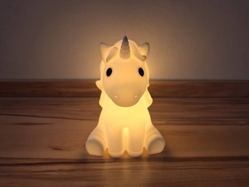 3D Baskı Sevimli Tek Boynuzlu At Formlu Tealight Mumluk Çocuk Odası Dekoratif Mum Tutucu