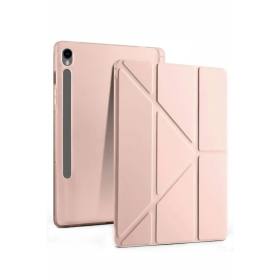 Samsung Galaxy Tab S10 FE Plus 13.1 Uyumlu Kalemlikli Mars Tablet Kılıfı - Rose Gold