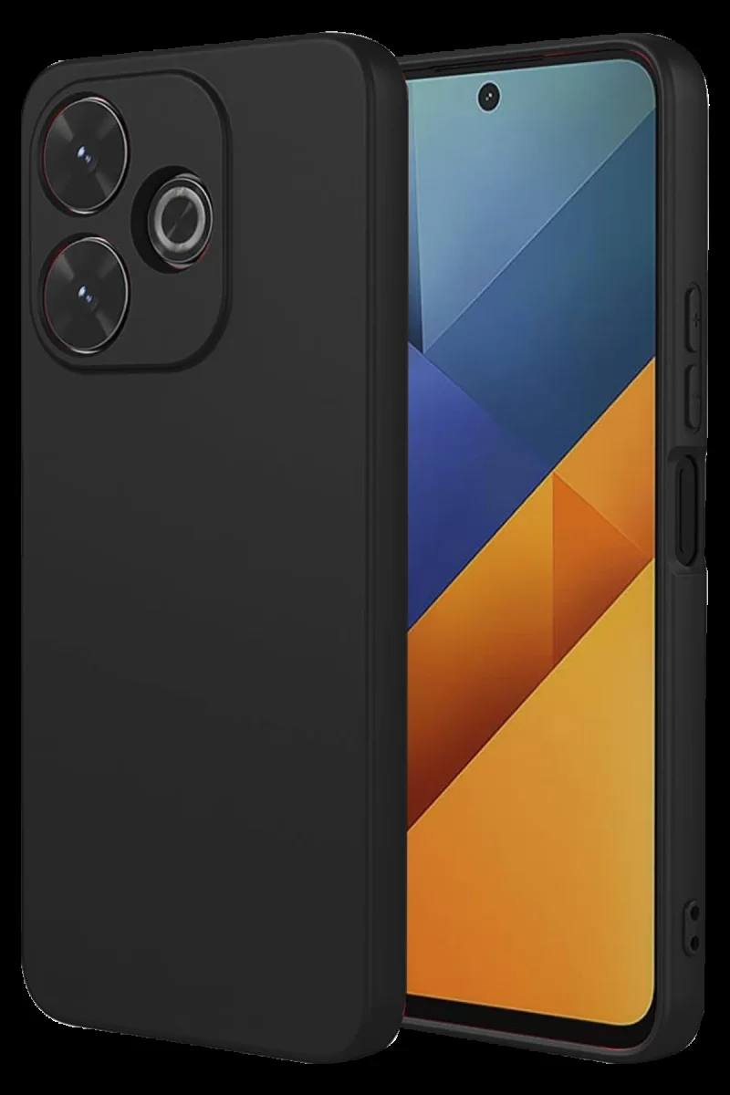 Xiaomi Redmi 13 4G Uyumlu Kılıf Nano içi Kadife Silikon - Siyah