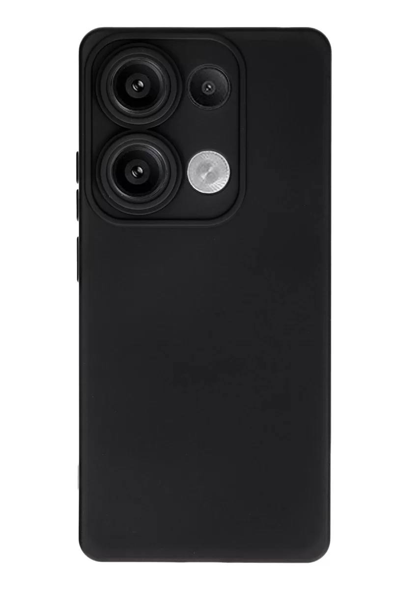Xiaomi Redmi Note 13 Pro 4G Uyumlu Kılıf Nano içi Kadife Silikon - Siyah