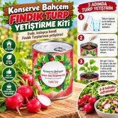 Konserve Bahçem Evde Konservede Fındık Turp Yetiştirme Kiti