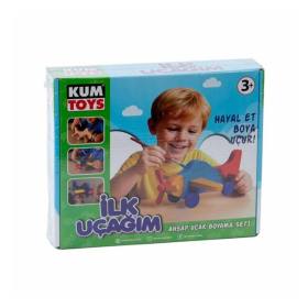 KM5869 İlk Uçağım Ahşap Boyama Seti