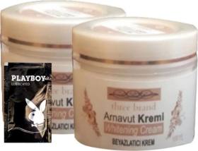 Three Brand Arnavut Kremi 2li Adet Whitens Cream Whitens Kremi 100 ml + 1 Adet Jel Hediye