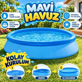 IH28120 Kolay Kurulum Mavı Havuz