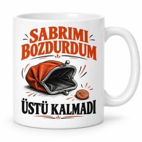 Sabır Kumbarası Tasarımlı Porselen Kupa - MODEL 1104