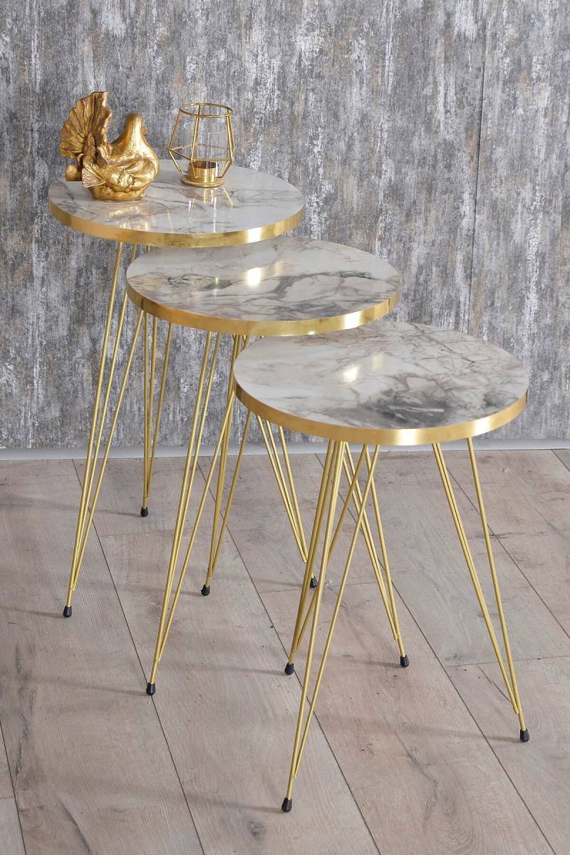 Zigon Sehpa Gold Efes Tel