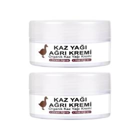 Kaz Yağı Masaj Kremi 50 ml 2 Adet - Bamya Tohumu, Arı Zehiri (Apitoksin), Boswellia ve Kolajen İçerikli