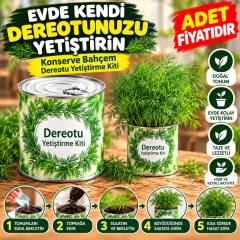 Evde Konservede Dereotu Yetiştirme Kiti Aparatı (adet fiyatıdır)