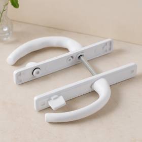 PVC Kilitli Banyo/WC Kapı Kolu Beyaz