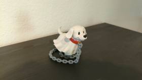 3D Baskı Havada Süzülen Hayalet Köpek Optik İllüzyon Dekoratif Çok Parçalı Süs