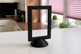 3D Baskı Modern Fotoğraf Çerçevesi - Masaüstü ve Raf Üstü Dekoratif Resimlik-Siyah