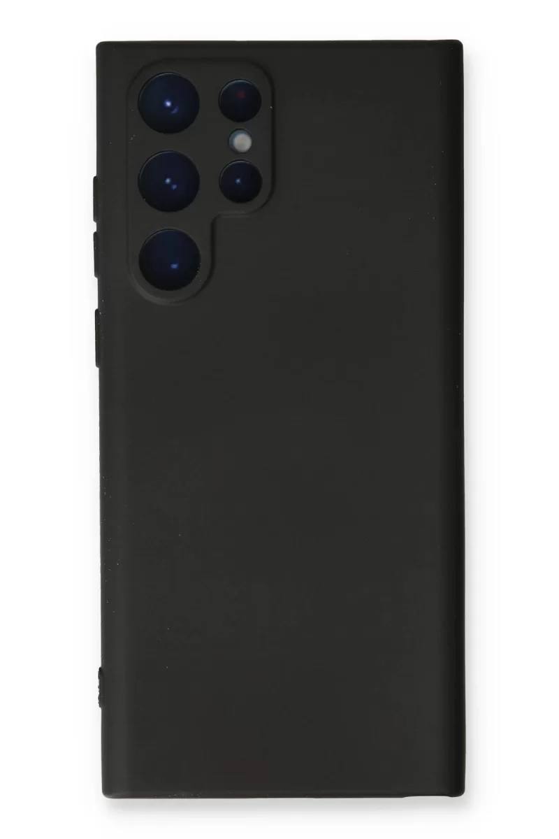 Samsung Galaxy S24 Ultra Uyumlu Kılıf Nano içi Kadife Silikon - Siyah