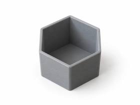 3D Baskı Modüler Petek Çekmece Organizeri Altıgen Bölmeli Çekmece İçi Düzenleyici Çorap ve Küçük Eşya Gri