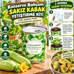Konserve Bahçem Evde Konservede Sakız Kabak Yetiştirme Kiti