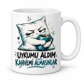 Uykum Tamam Tasarımlı Porselen Kupa - MODEL 1015