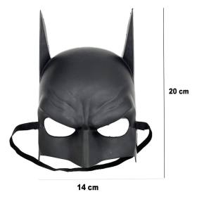 Siyah Renk Çocuk Boy Arkadan Lastikli Maske A Kalite 20x14 cm